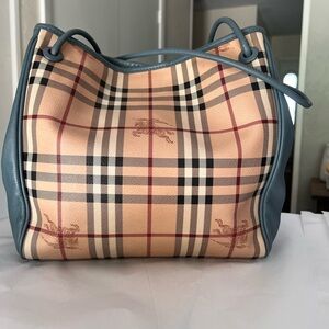 Authentic Burberry Haymarket Tote